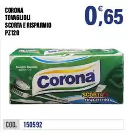 Adhoc Tovaglioli Corona offerta