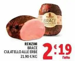 Deco Maxistore Renzini brace culatello alle erbe offerta