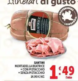 Deco Maxistore Santini Mortadella Beatrice offerta