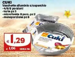 Boningros Cash and Carry Vaschette alluminio s/coperchio Cuki offerta