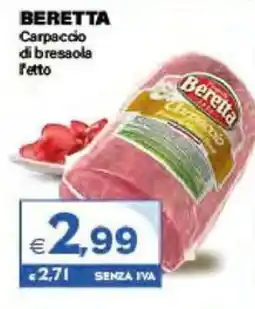 Boningros Cash and Carry Carpaccio di bresaola Beretta offerta