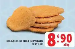 Deco Maxistore Milanese di filetto panato di pollo offerta