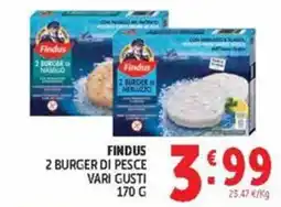 Deco Maxistore Findus 2 burger di pesce vari gusti offerta