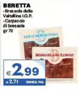 Boningros Cash and Carry Beretta bresaola della valtellina i.g.p. offerta