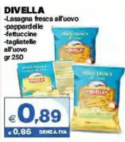 Boningros Cash and Carry Divella Lasagna fresca all'uovo offerta