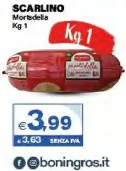 Boningros Cash and Carry Scarlino Mortadella offerta