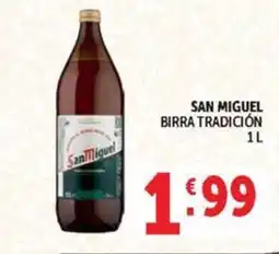 Deco Maxistore San Miguel birra tradición offerta