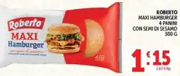 Deco Maxistore Roberto Maxi Hamburger con semi di sesamo offerta