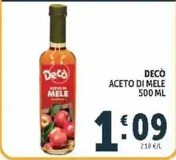 Deco Maxistore Decò aceto di mele offerta