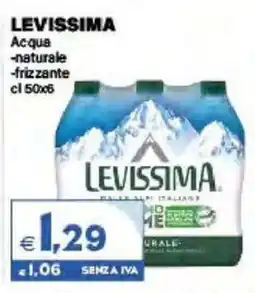 Boningros Cash and Carry Acqua naturale frizzante Levissima offerta