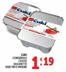 Deco Maxistore Cuki vaschette alluminio con coperchio offerta