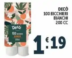 Deco Maxistore Decò bicchieri offerta