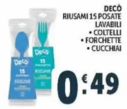 Deco Maxistore Decò posate riusami offerta
