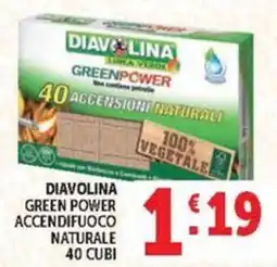 Deco Maxistore Diavolina green power accendifuoco naturale offerta