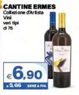 Boningros Cash and Carry Cantine Ermes Collezione d'Artista Vini offerta