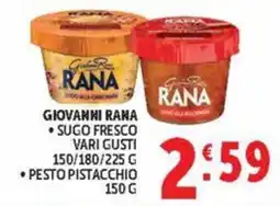 Deco Maxistore Giovanni Rana sugo fresco offerta