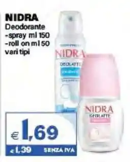 Boningros Cash and Carry Nidra deodorante offerta