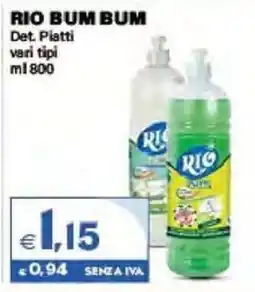 Boningros Cash and Carry Rio Bum Bum Det Piatti offerta
