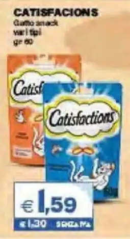Boningros Cash and Carry Catisfactions Gatto snack offerta