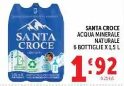 Deco Maxistore Santa Croce acqua minerale naturale offerta