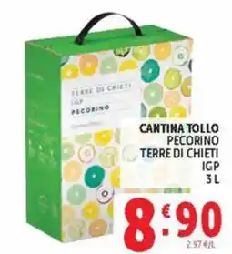 Deco Maxistore Cantina Tollo Pecorino Terre di Chieti IGP offerta