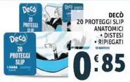 Deco Maxistore Decò proteggi slip anatomici offerta