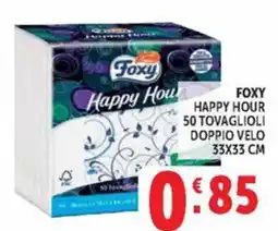 Deco Maxistore Foxy Happy Hour tovaglioli offerta
