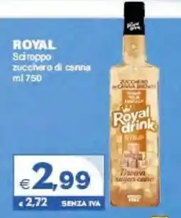 Boningros Cash and Carry Royal drink sciroppo zucchero di canna offerta