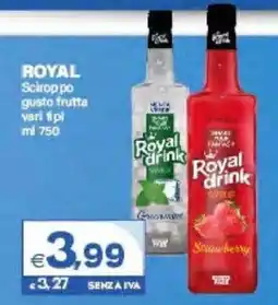 Boningros Cash and Carry Royal drink sciroppo gusto frutta offerta