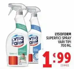 Deco Maxistore Lysoform superfici spray offerta