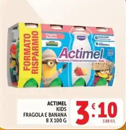 Deco Maxistore Actimel Kids Fragola e Banana offerta