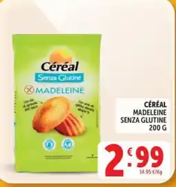 Deco Maxistore Céréal madeleine senza glutine offerta