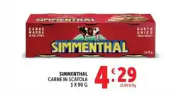 Deco Maxistore Simmenthal carne in scatola offerta