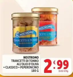 Deco Maxistore Nostromo Trancetti di tonno all'olio d'oliva classico offerta
