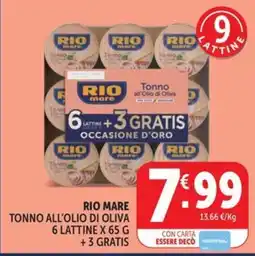 Deco Maxistore Rio Mare Tonno all'olio di oliva offerta