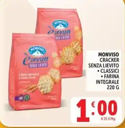 Deco Maxistore Monviso cracker senza lievito offerta
