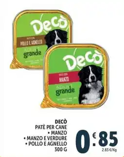 Deco Maxistore Decò paté per cane offerta