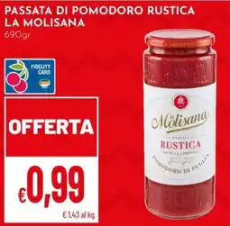 Pan Passata di pomodoro rustica La Molisana offerta