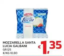 Ok Market Mozzarella Santa Lucia Galbani offerta