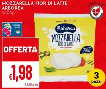 Pan Mozzarella fior di latte Arborea offerta