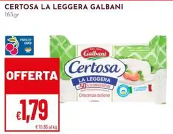 Pan Certosa la leggera Galbani offerta