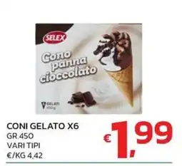 Ok Market Cono panna cioccolato Selex offerta