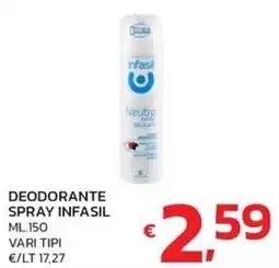 Ok Market Deodorante spray infasil offerta