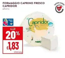 Pan Formaggio caprino fresco Capridor offerta
