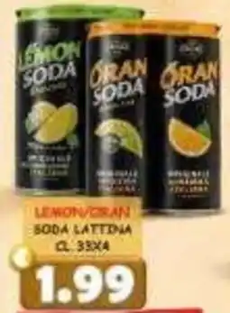 MercADone Lemon/Oran Soda Lattina offerta