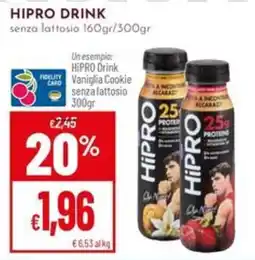 Pan HiPRO Drink senza lattosio offerta