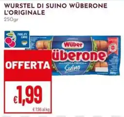 Pan Würstel di suino Wüberone L'Orginale offerta