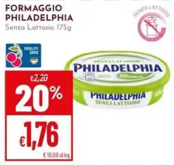 Pan Formaggio Philadelphia senza lattosio offerta