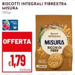 Pan Biscotti integrali Fibrextra Misura offerta