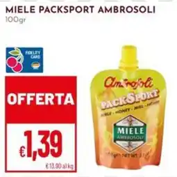 Pan Miele Pack Sport Ambrosoli offerta